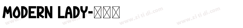 MODERN LADY字体转换